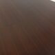 Table ronde de repas vintage en bois d’ébène et métal chromé Space Age