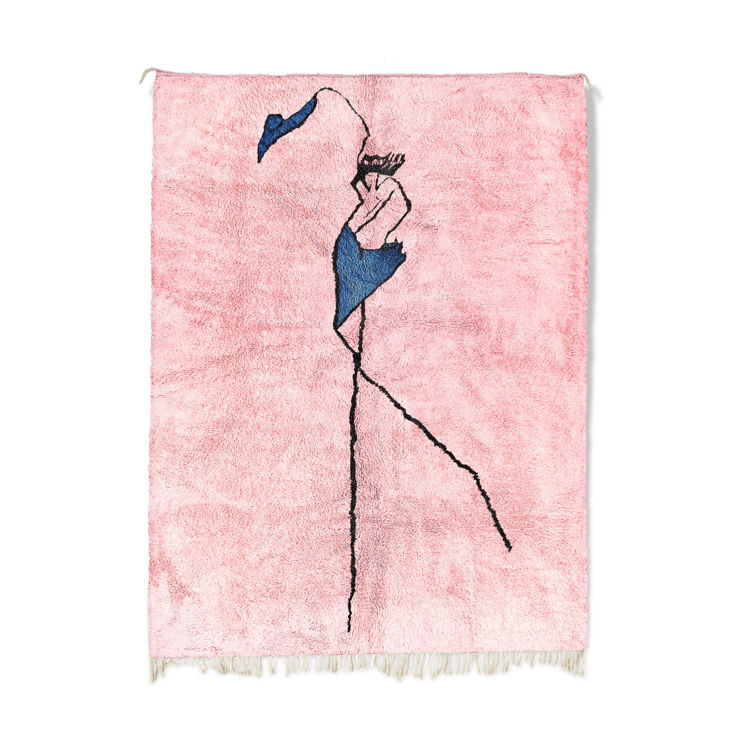 Modern Moroccan carpet pink