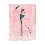 Modern Moroccan carpet pink