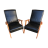 Lot de 2 fauteuils skaï