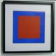 Tableau Vintage Art Optique - Victor Vasarely - Frame 40x40cm