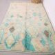 Turquoise Vintage Boujaad Rug 158 cm x 262 cm - Moroccan Wool rug Handmade