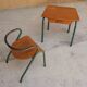Desk and children's chair by Jacques Hitier for Mullca editions