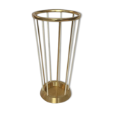 Vintage gold metal umbrella holder from the 1950s
