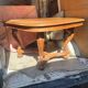 Dining table in solid blond walnut extendable Louis XV style around 1910/20