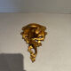 Antique wall-mounted console in gilded wood in rococo style.