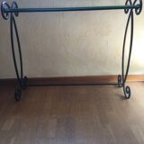 Vintage wrought iron console