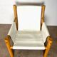 Safari armchair in white leather by Ibisco, Italian design, 1970s.