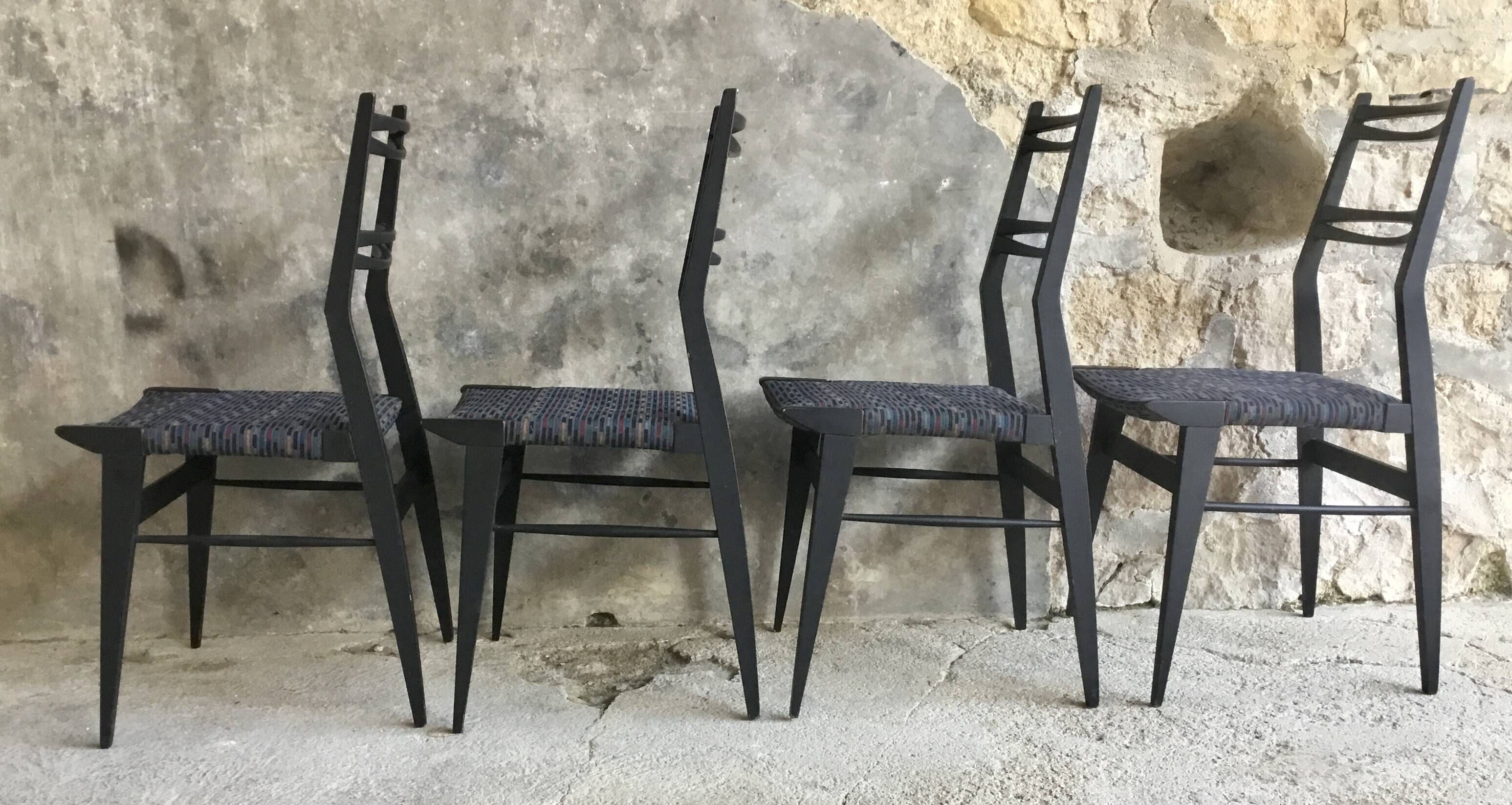 Set of 4 chairs by Alfred Hendrickx for Belform - design 1950