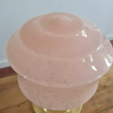 Table lamp in pink Clichy glass