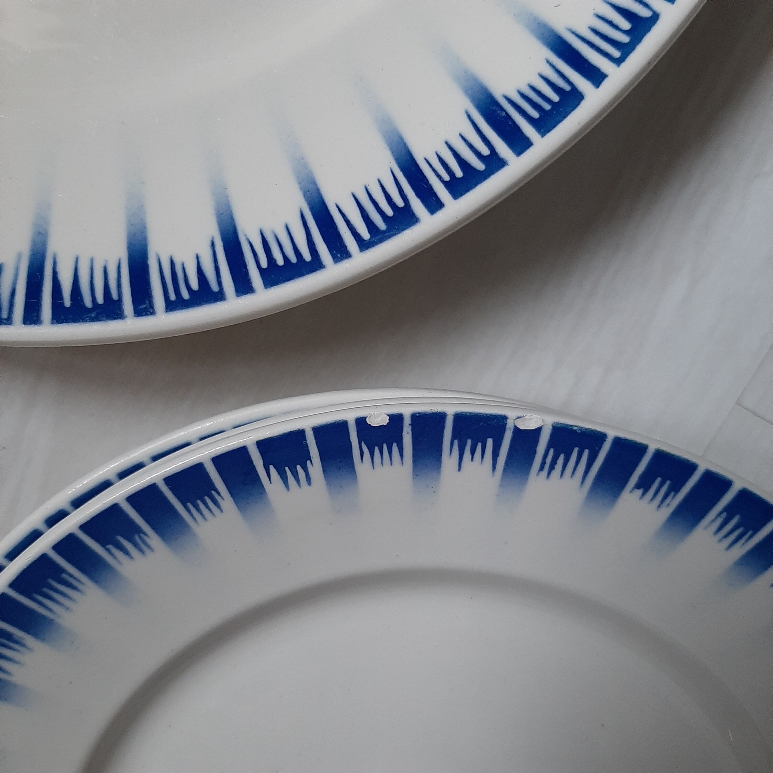 Lot plates and dishes earthenware Badonviller Carthage Rare