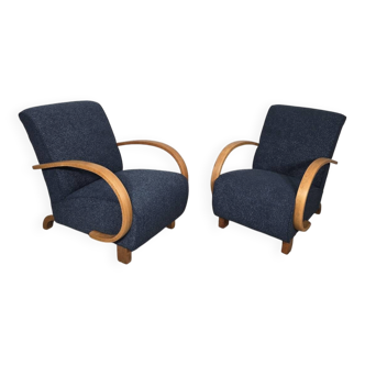Set of Lounge Chairs by Jindrich Halabala, 1940s