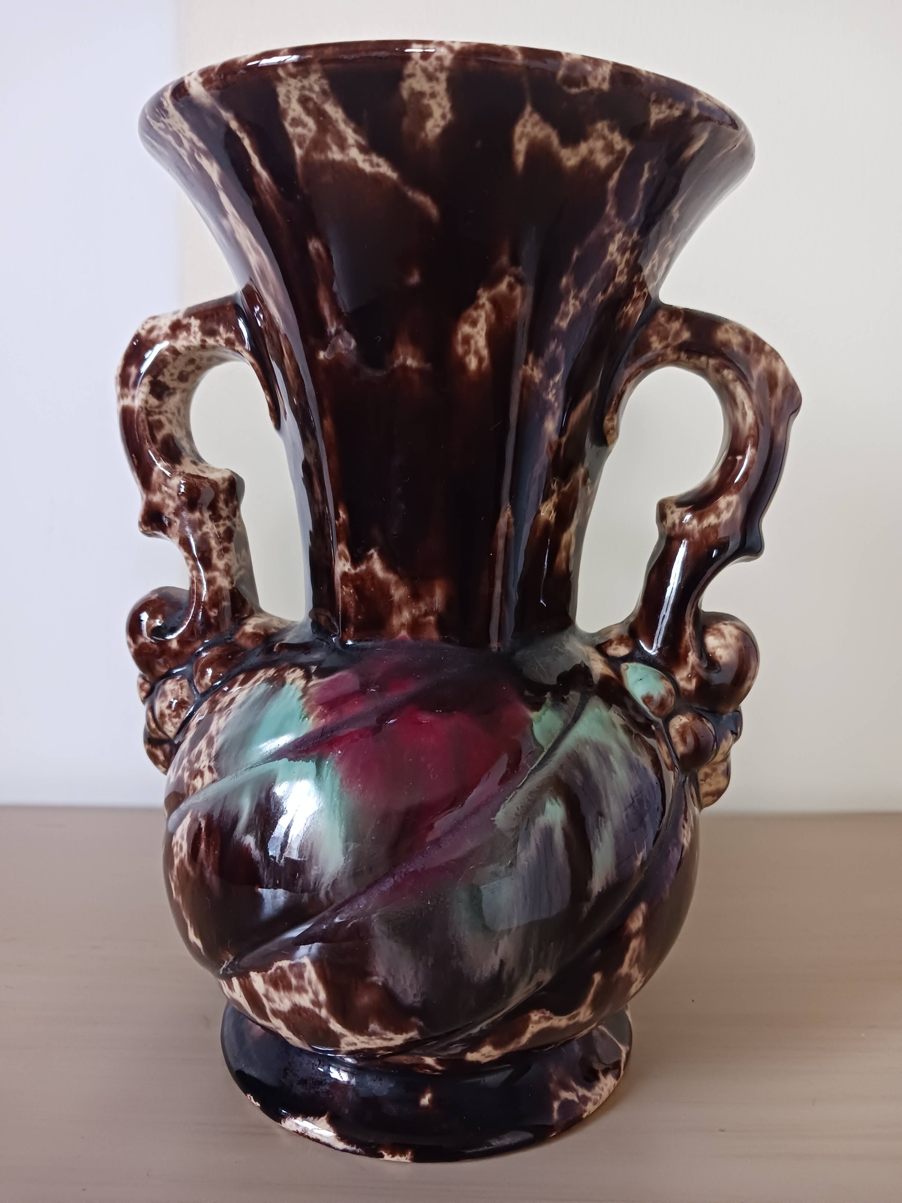 Vintage marbled vase