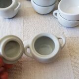 Lot dînette porcelaine blanche 22 pièces