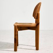 Pine dining set by Rainer Daumiller for Hirtshals Savvaerk, set of 7