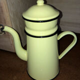 Vintage enameled sheet metal coffee maker