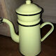 Vintage enameled sheet metal coffee maker