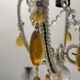 Glass Beaded Petit Crystal Chandeliers Set of 2