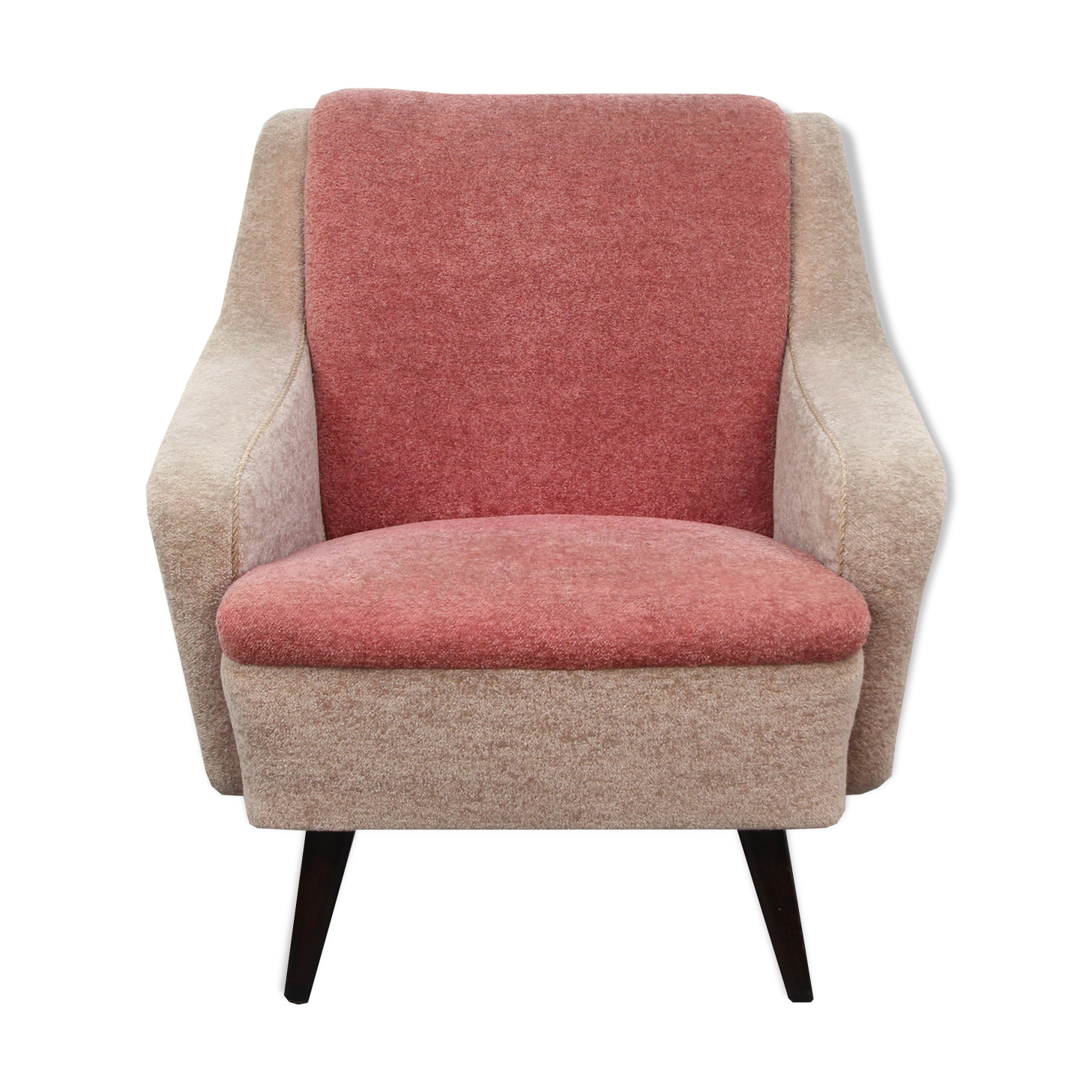 Bicolor fauteuil des années 1950