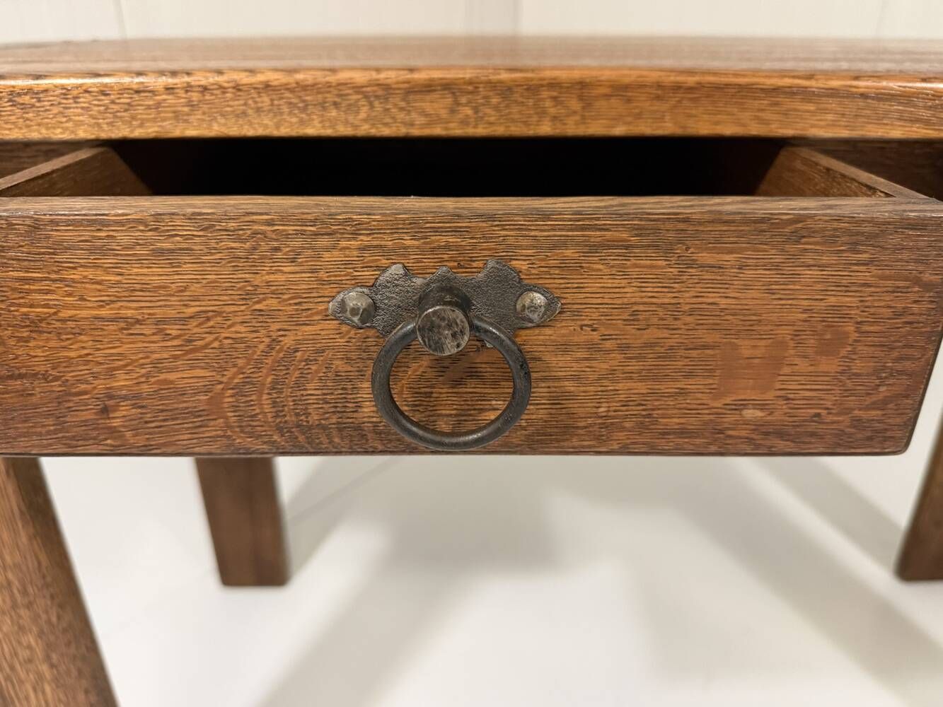 Rustic oak console table or desk 1960’s