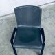 Postmodern Leather Dining Chairs, Italy, 1980s, Set of 4