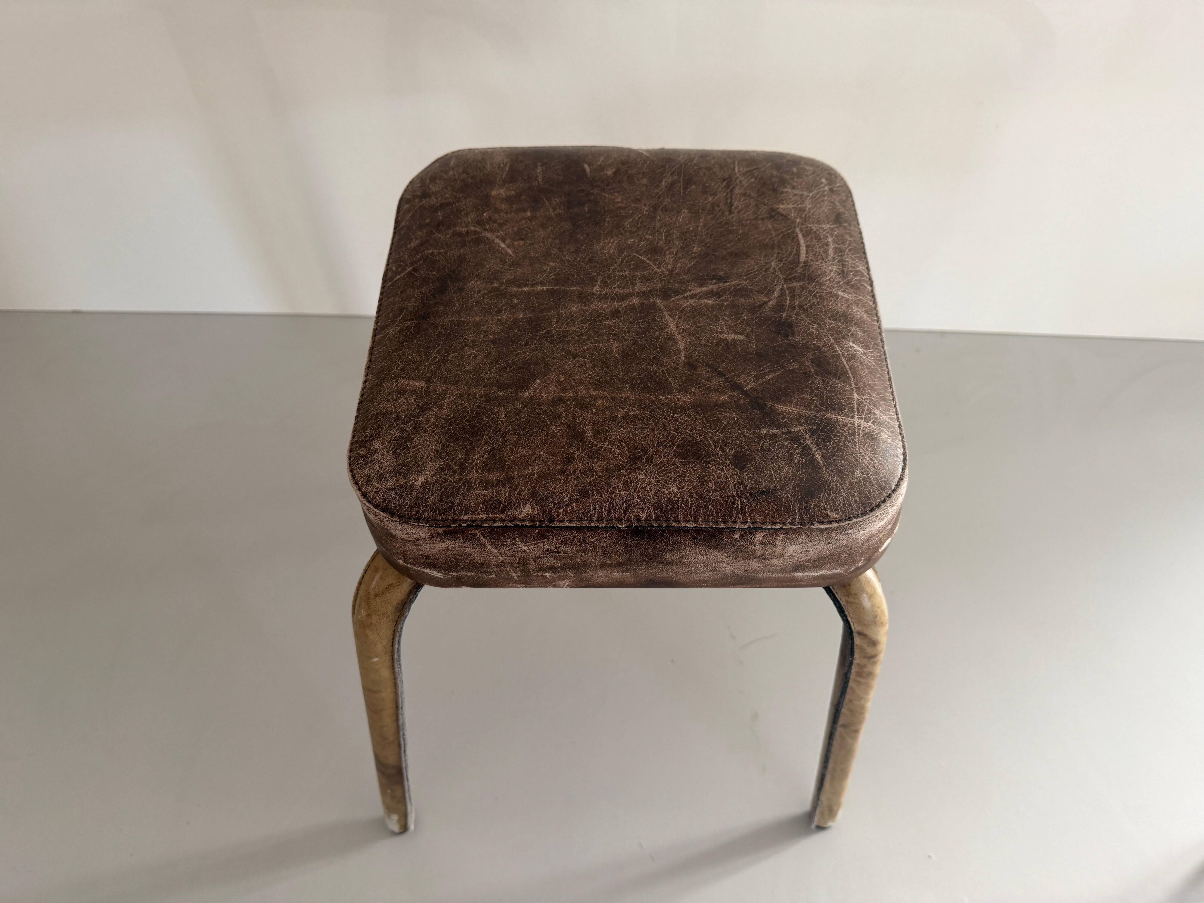 Paire de tabourets en simili-cuir, 1970, Allemagne