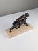 Ariadne and the Panther, Art Deco Sculpture in Wood and Brass, 1920s