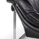 Italian Black leather Postmodern 2 seater sofa, 1970s