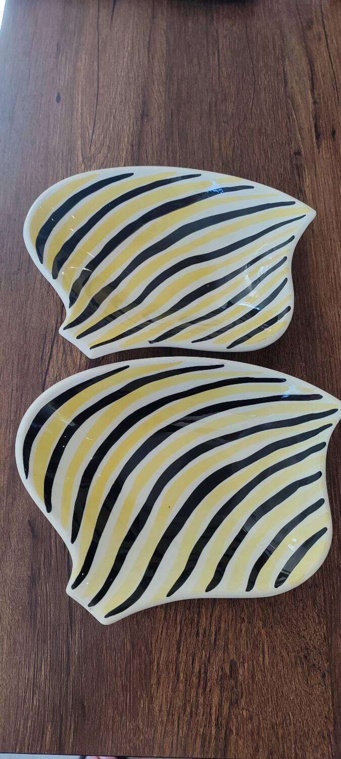Large bowls, empty pockets by Alessio Tasca in Italian ceramic 60-70
