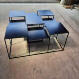 Metal design coffee table