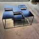 Metal design coffee table