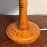 Small wooden table lamp from the 60s
