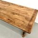 Table de ferme XIXe siècle en chêne et noyer