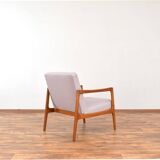 Fauteuil en teck suédois du milieu du siècle par Alf Svensson pour Dux, années 1960.