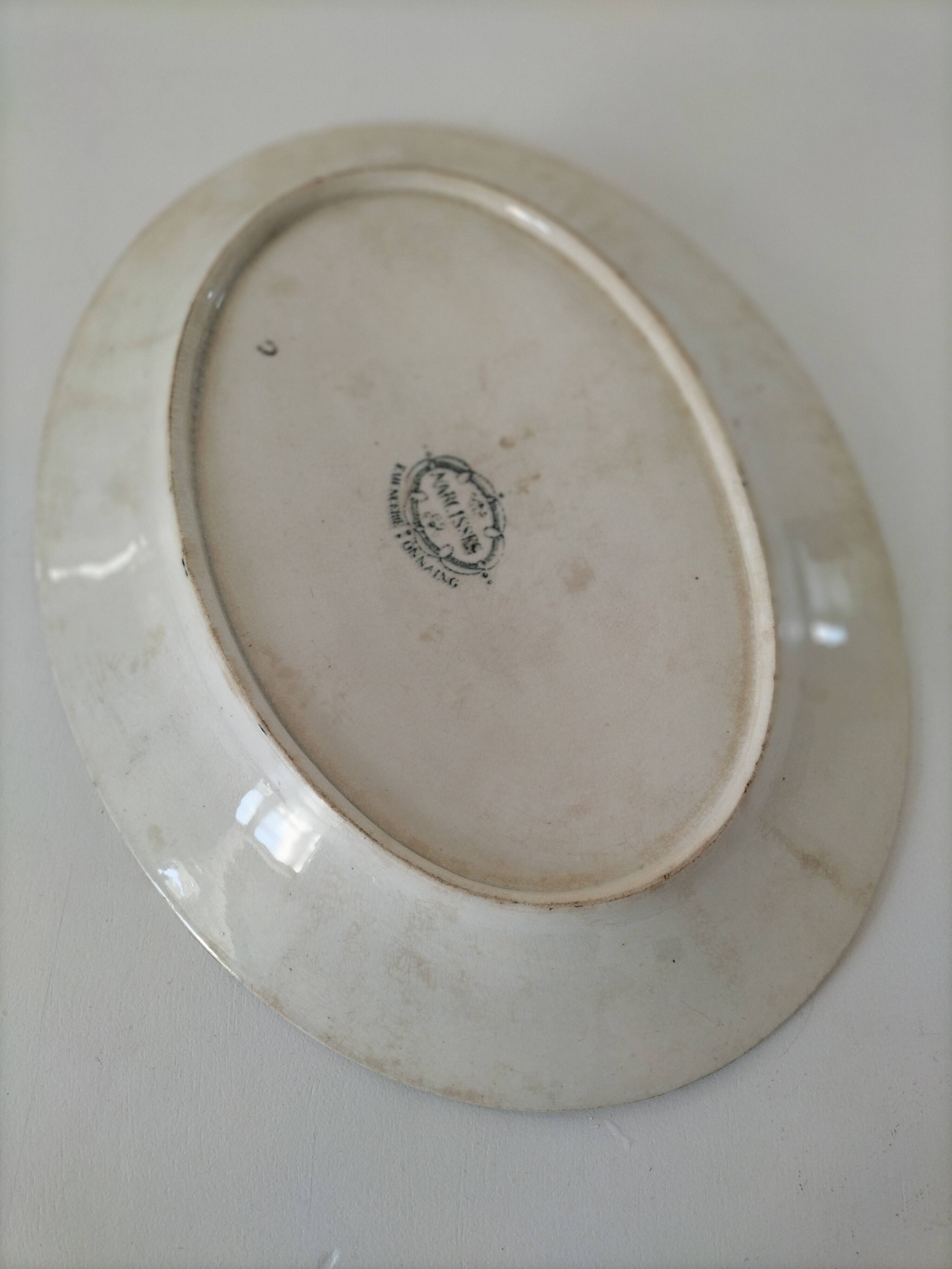 Antique “Narcissus” dish – Onnaing earthenware factory (circa 1900)