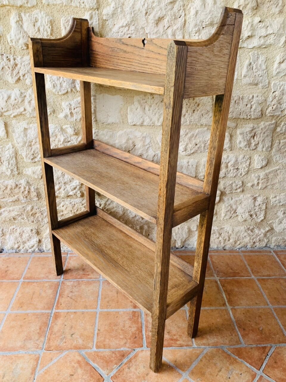 French farm 3-level shelf, circa 1940's