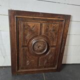 Ancienne porte en bois sculpté