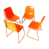 4 chairs year 70s