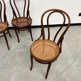 4 bentwood bistro chairs, circa 1910