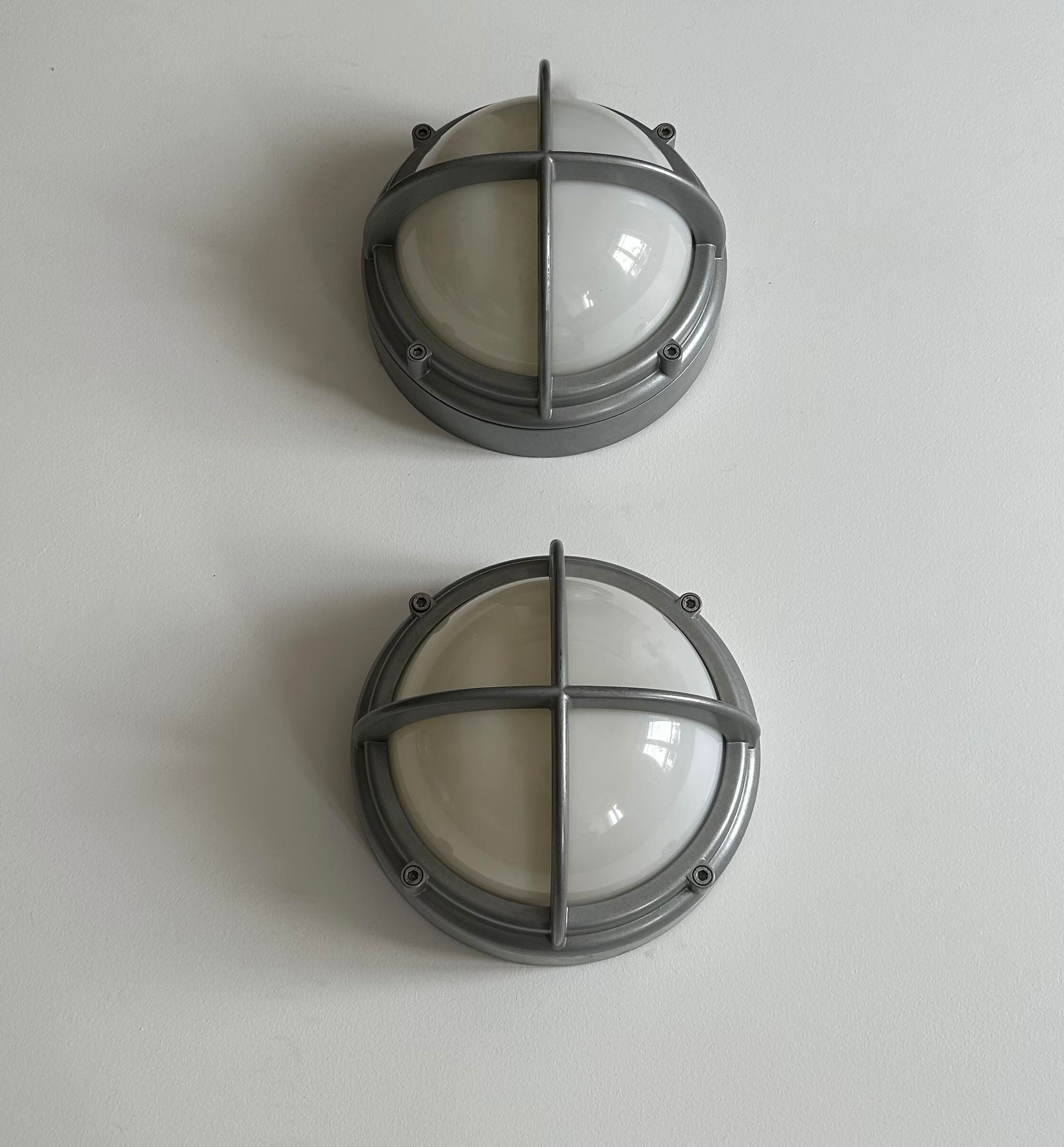 Pair of vintage SYOT, Louis Poulsen, aluminum