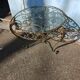 Wrought iron coffee table 1940