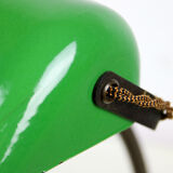 Green and black banker's lamp, Art Nouveau, 1920s
