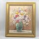 Oil on canvas bouquet of flowers signed Nicole Chalon