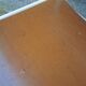 Vintage stol kamnik dining chair: white beech wood, brown leather seat