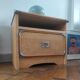Table de chevet vintage SIMAT style indus / bateau
