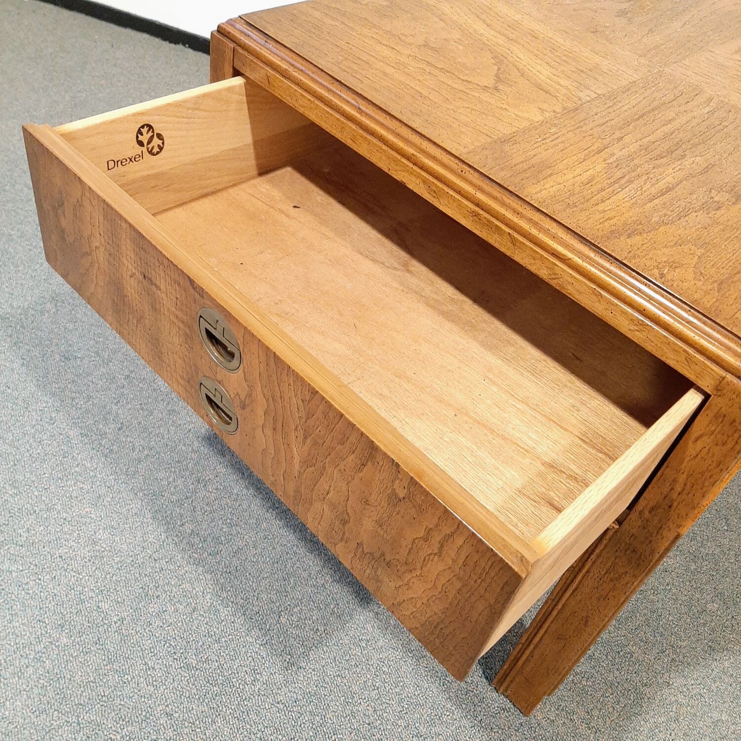 Vintage Drexel walnut bedside table, 1960