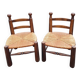 Pair of brutalist chairs