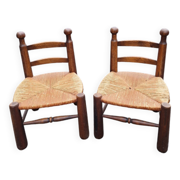 Pair of brutalist chairs