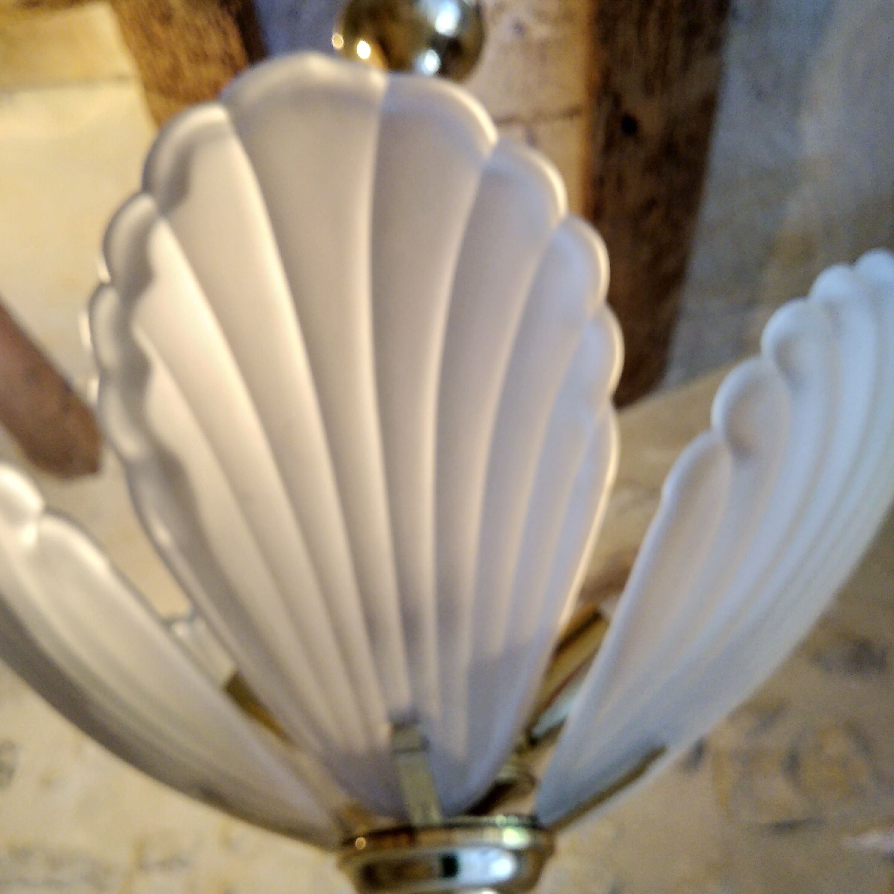 Chandelier murano shells 1970