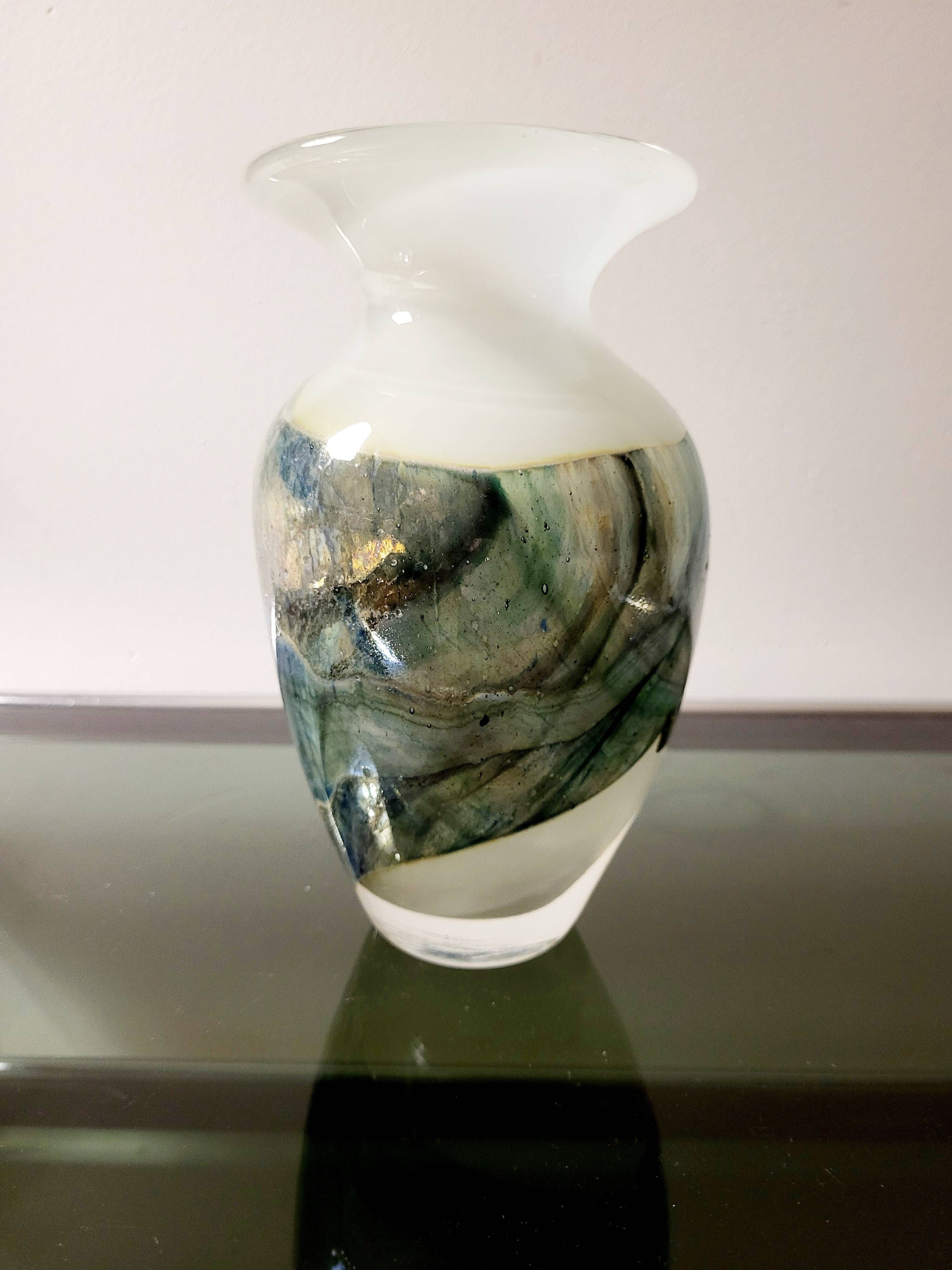 Vase en cristal Val Saint Lambert numéroté SK L 1992, Liège, années 1990